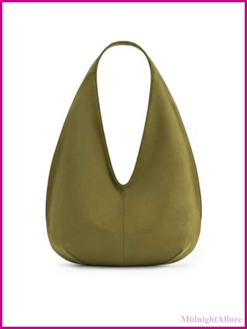 Faux Suede Hobo Shoulder Bag Fits iPad Pro Casual Daily